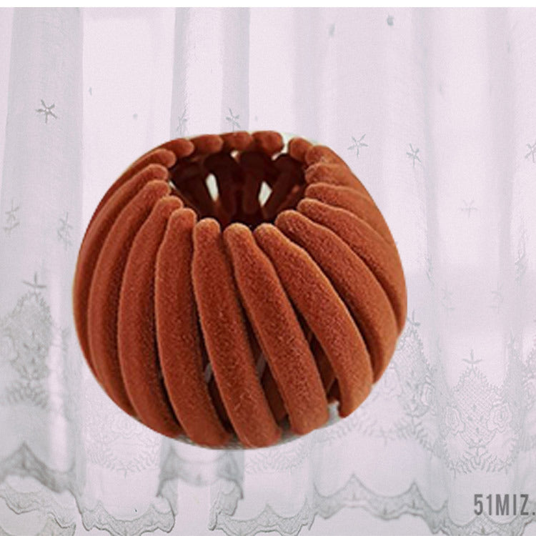 Velvet Bird's Nest Hair Scrunchie