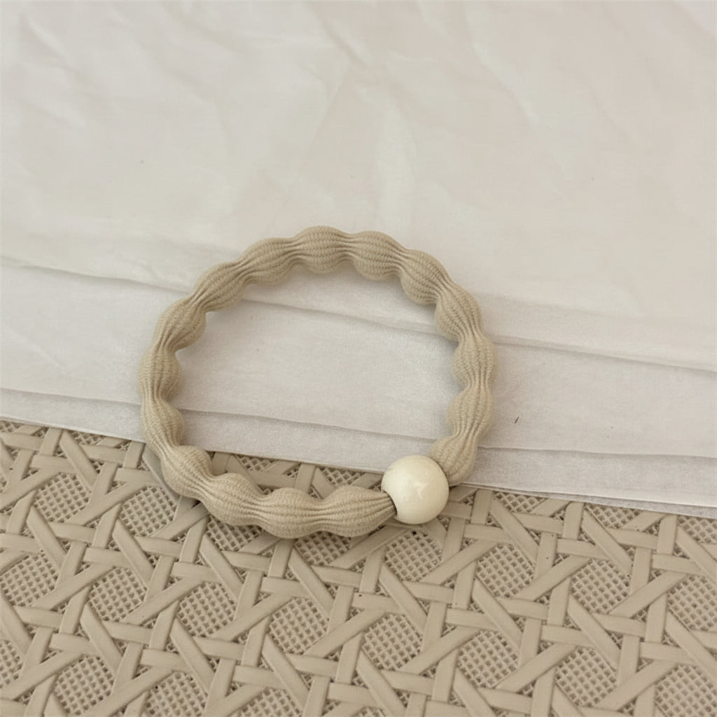 Beaded Sports Scrunchie Hair Tie