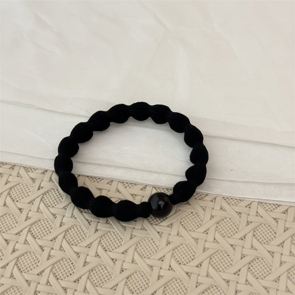 Beaded Sports Scrunchie Hair Tie