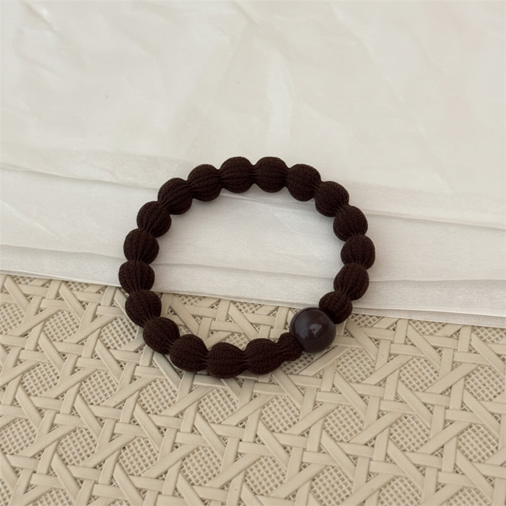 Beaded Sports Scrunchie Hair Tie