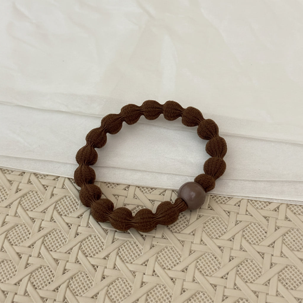 Beaded Sports Scrunchie Hair Tie