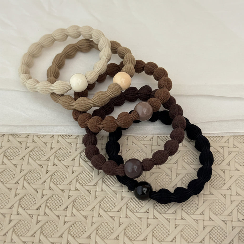 Beaded Sports Scrunchie Hair Tie
