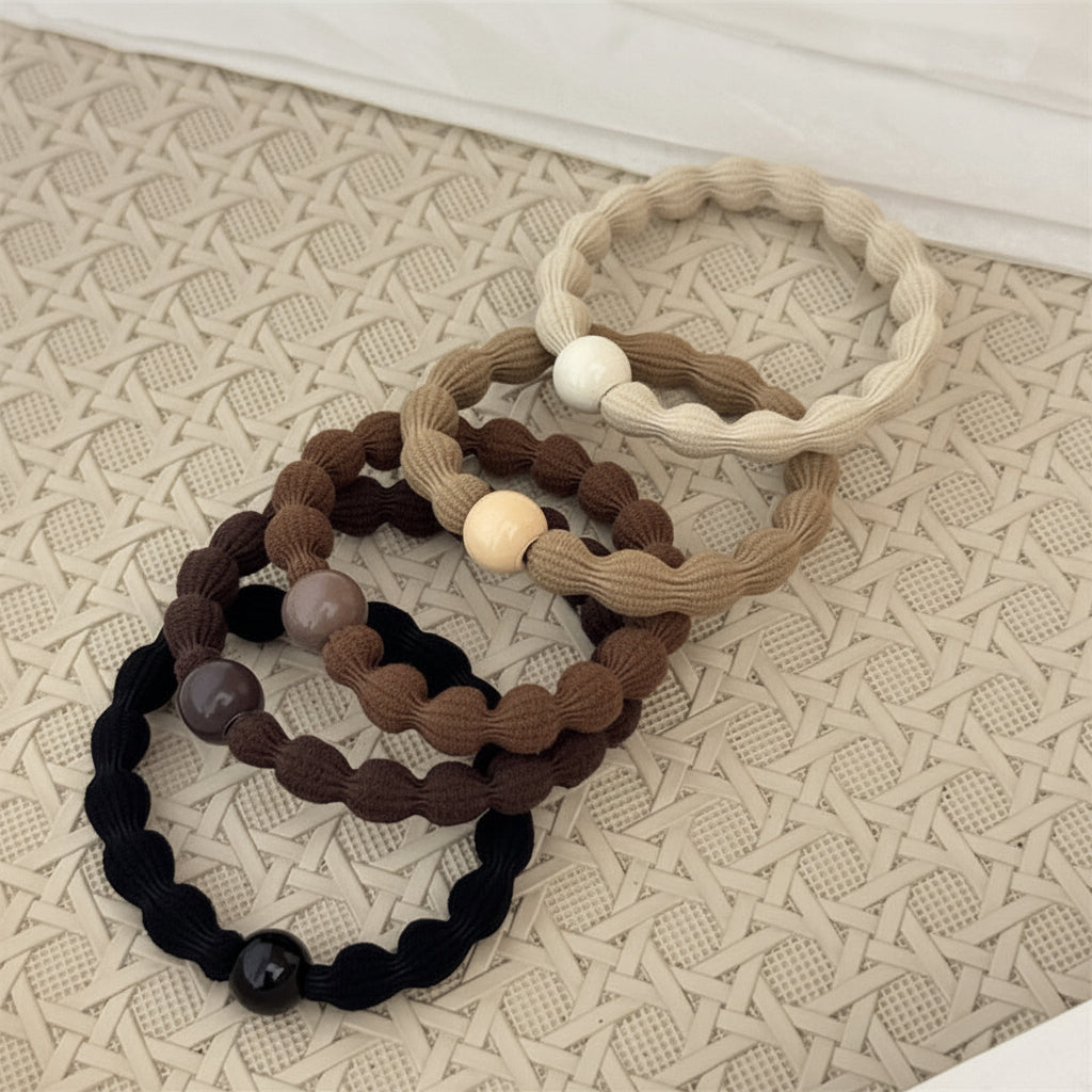 Beaded Sports Scrunchie Hair Tie