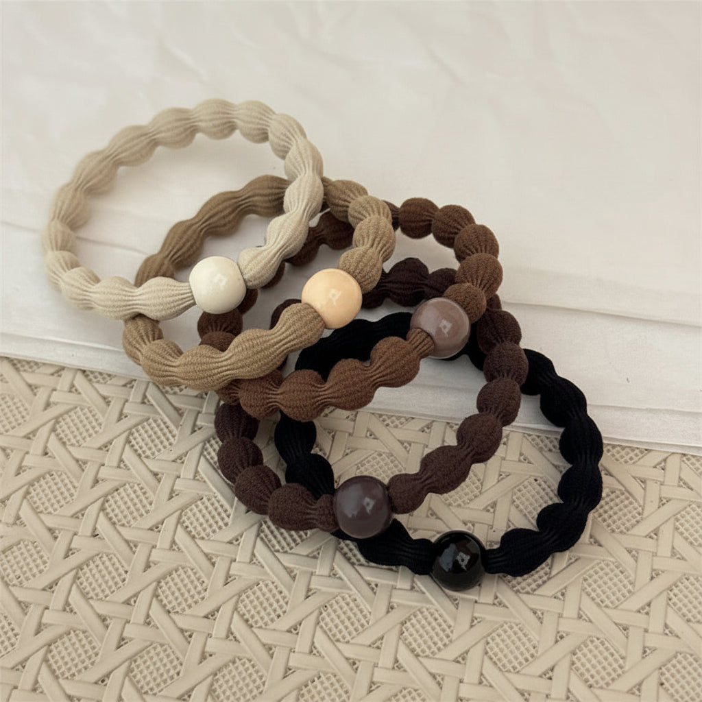 Beaded Sports Scrunchie Hair Tie