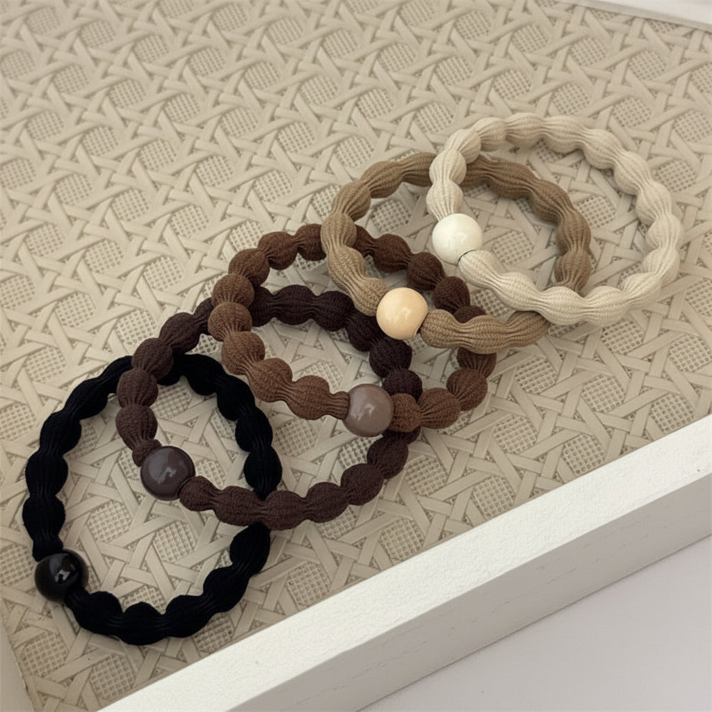 Beaded Sports Scrunchie Hair Tie