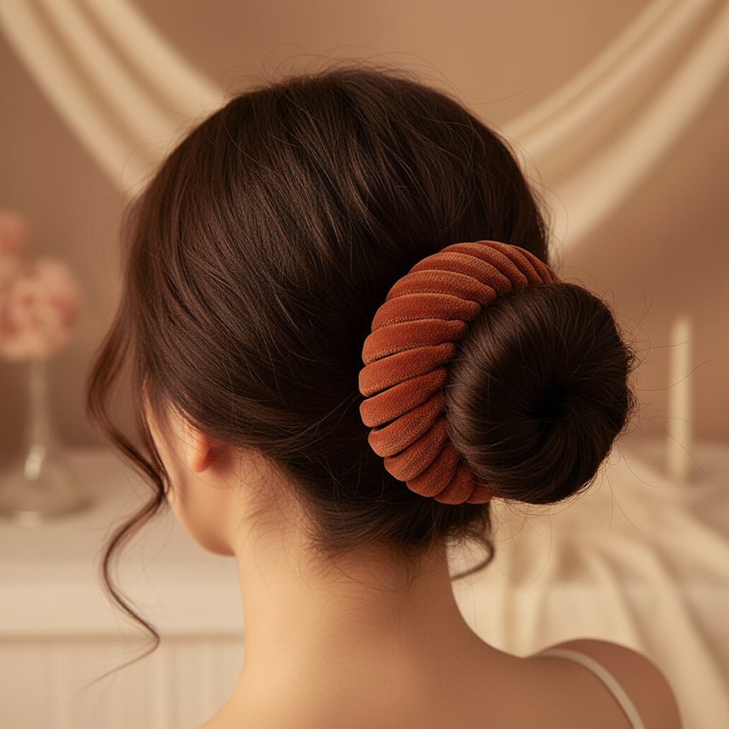 Velvet Bird's Nest Hair Scrunchie